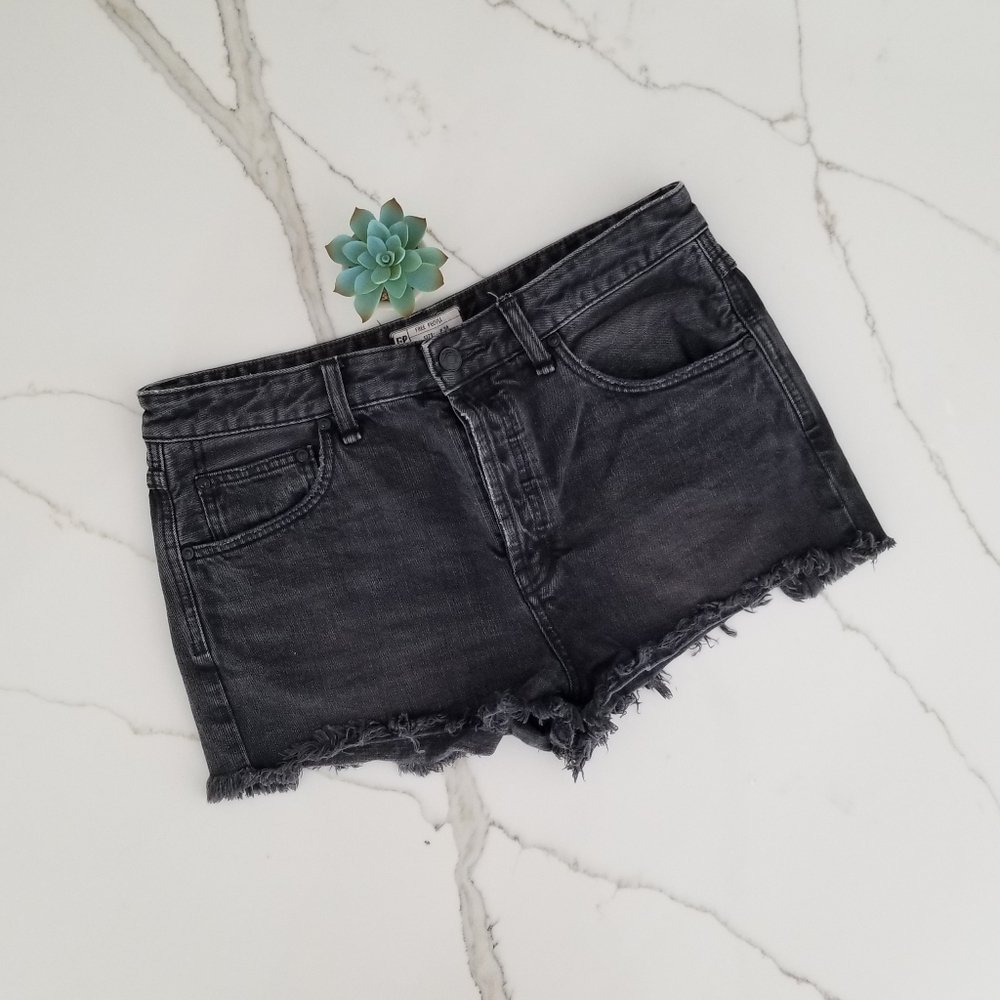 Free People High-waisted Button Fly Shorts - Picture 8 of 10